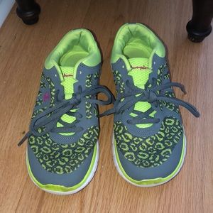 Women’s cheetah champion athletic shoes